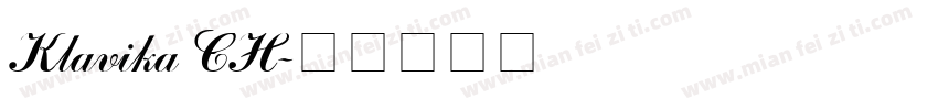 Klavika CH字体转换